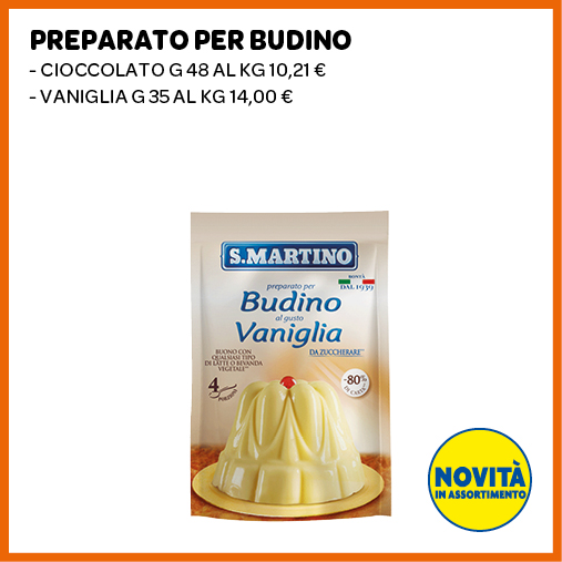 Preparato per budino