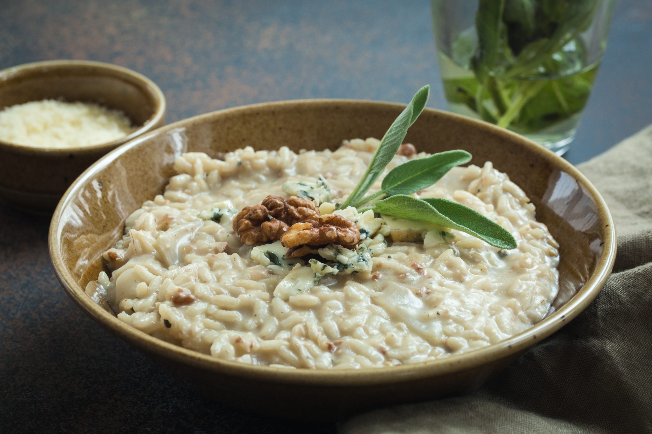 Risotto noci e gorgonzola