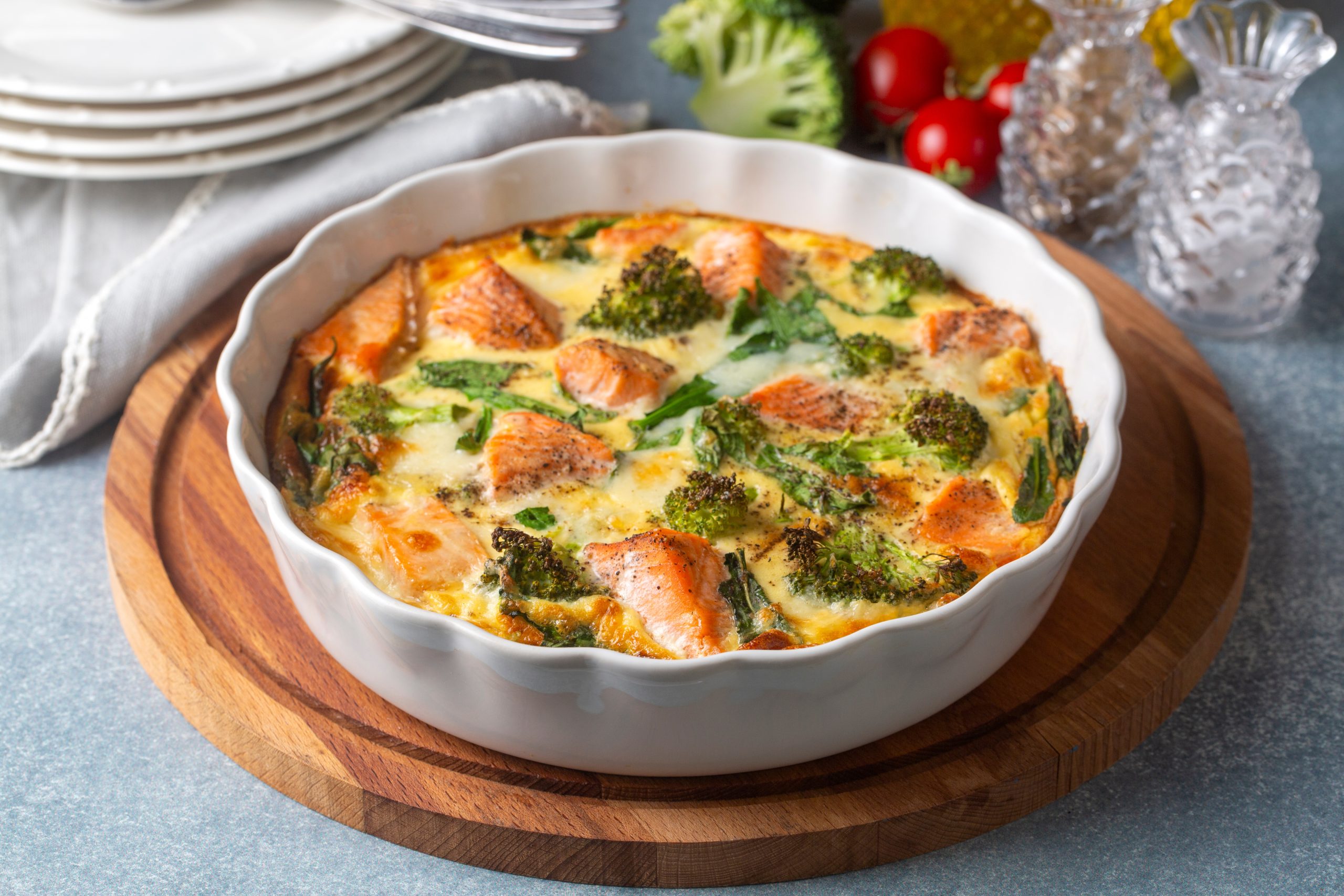 Frittata broccoli e salmone
