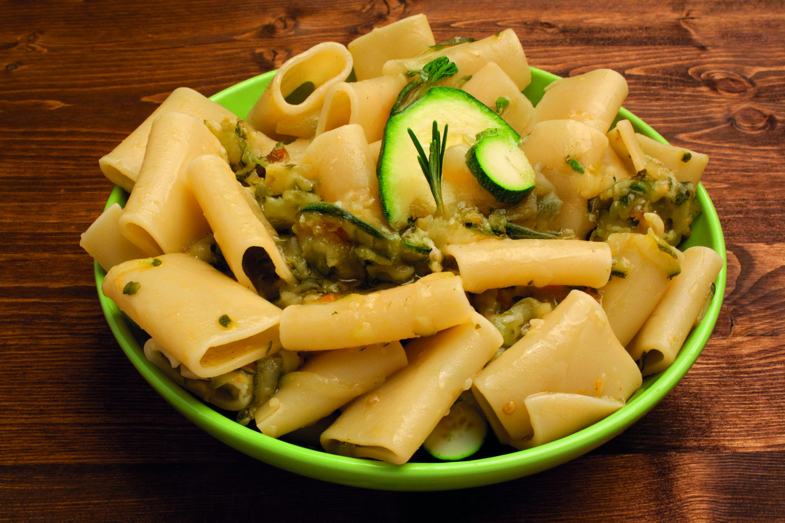 Paccheri zucchine e caprino