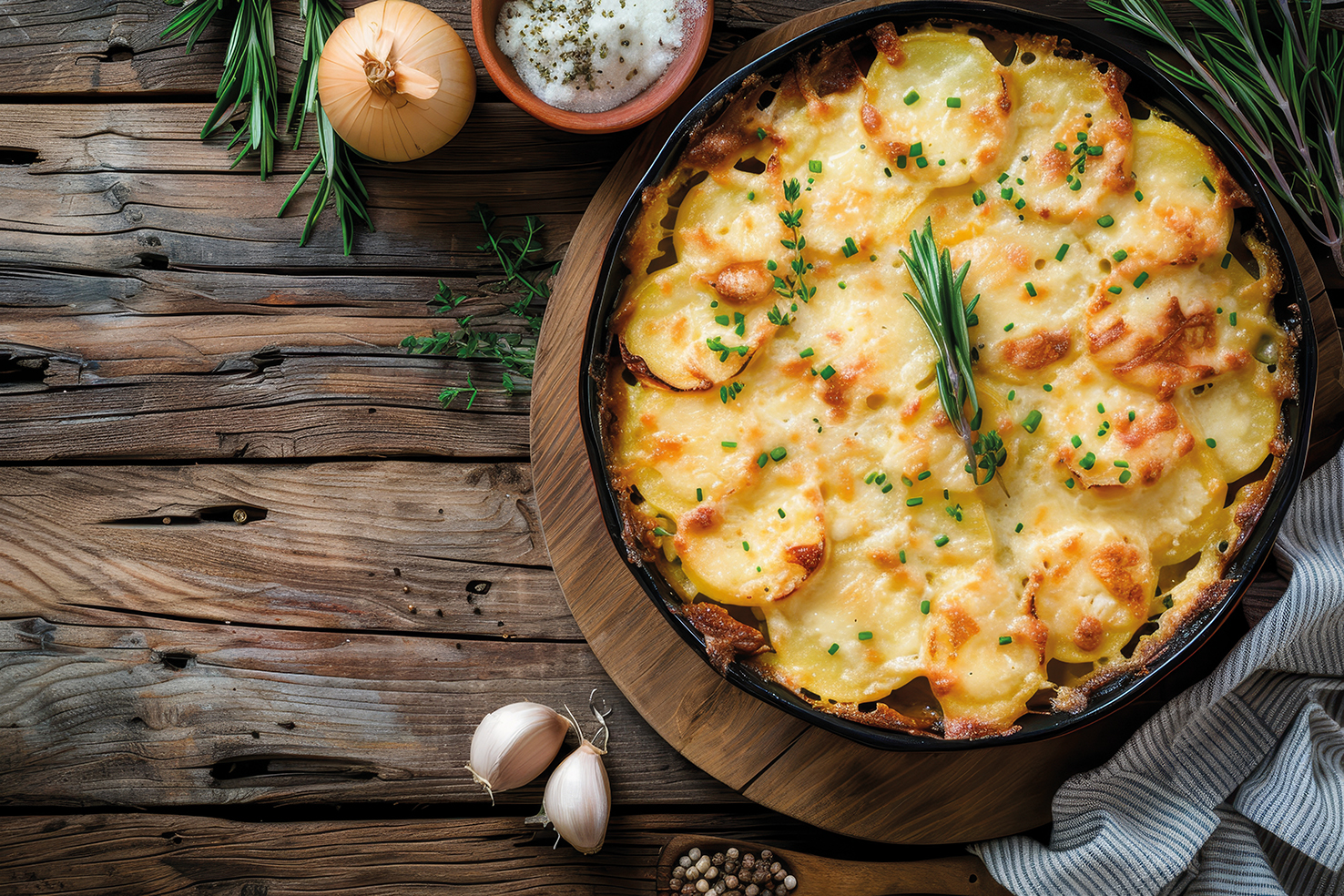 SFORMATO DI PATATE CON SALMONE E BESCIAMELLA