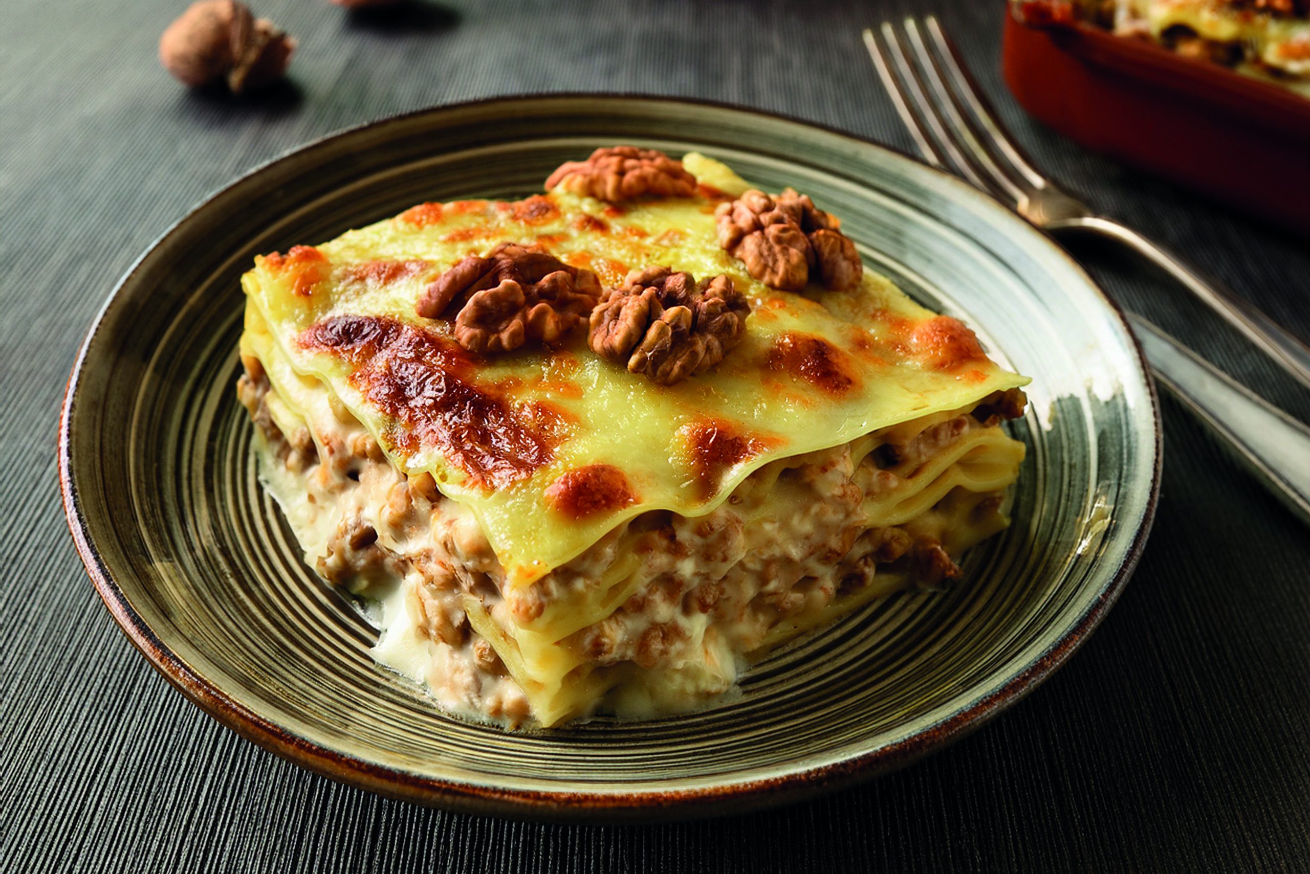 LASAGNA BIANCA CON NOCI