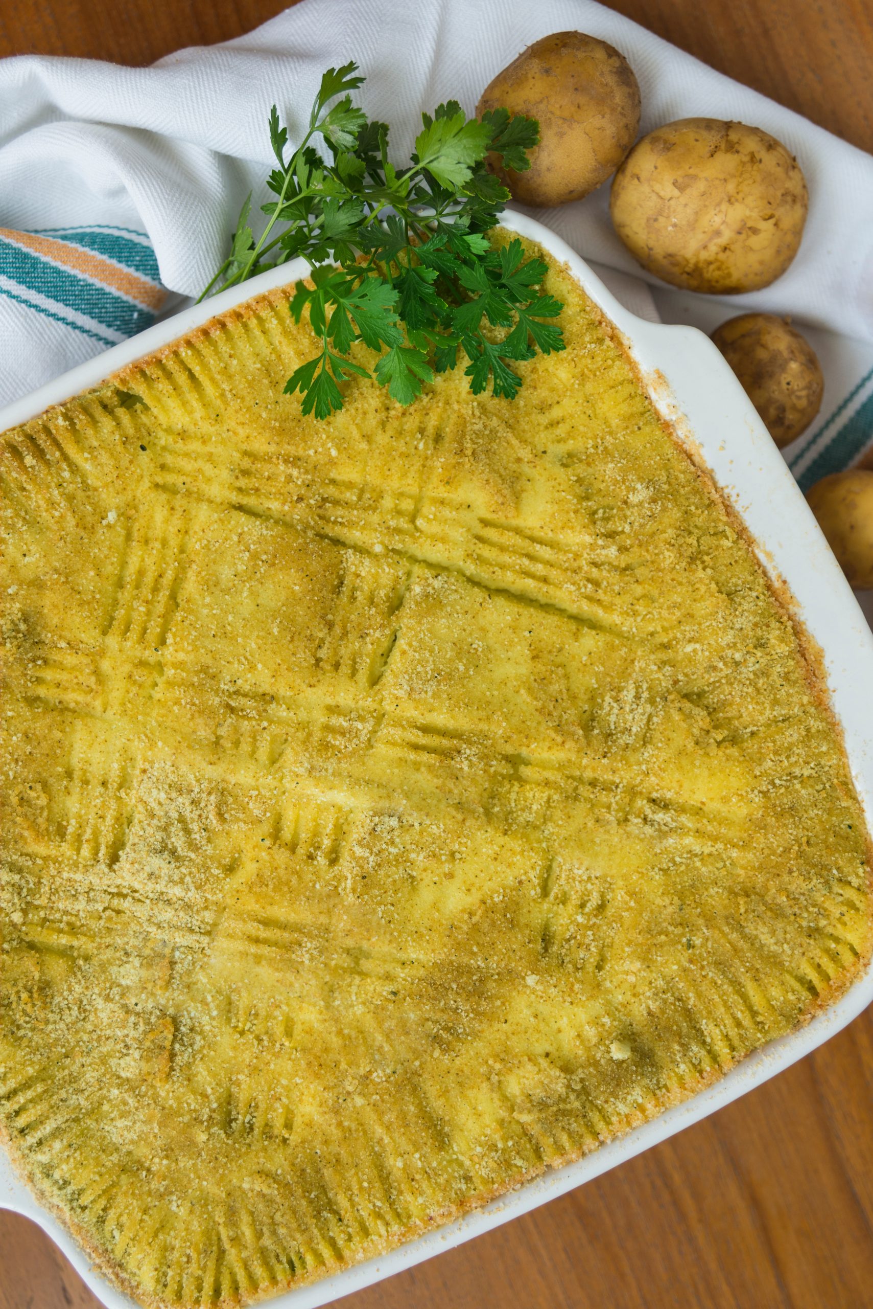 SFORMATO DI PATATE, ZUCCHINE E PROVOLA